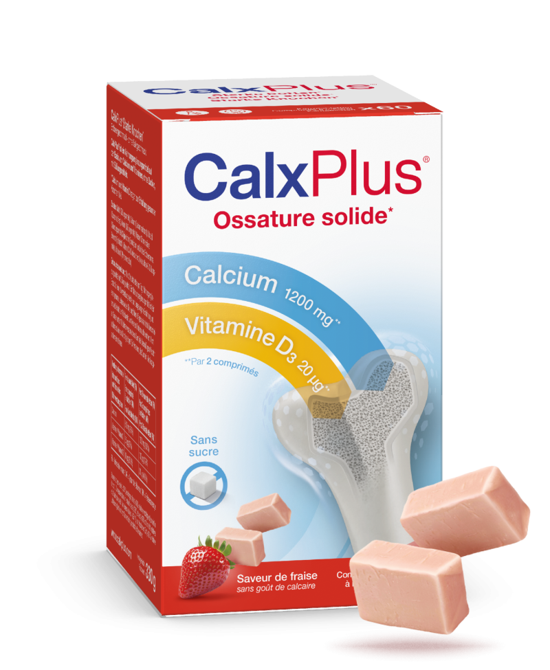 CalxPlus® Tablettes à Mâcher Fraise