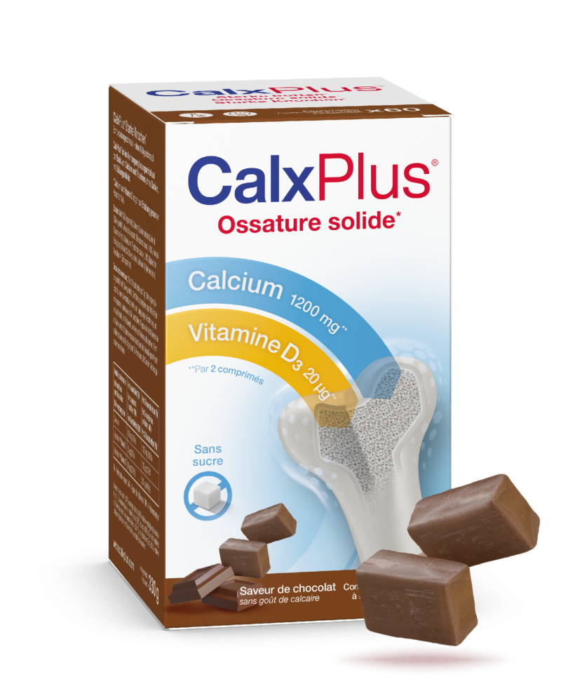CalxPlus® Tablettes à Mâcher Chocolat