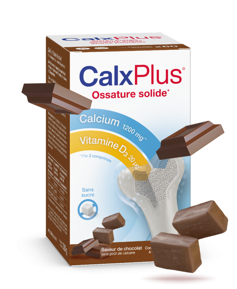 CalxPlus® Tablettes à Mâcher Chocolat