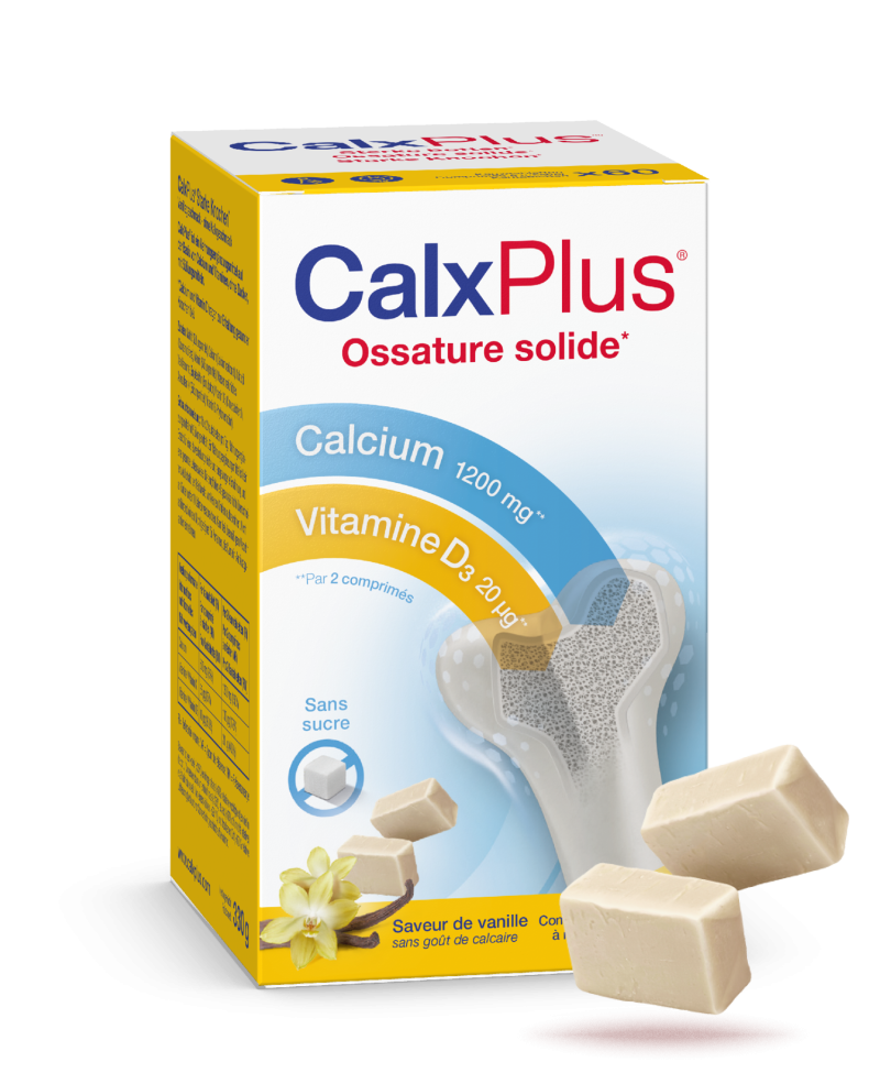 CalxPlus® Tablettes à Mâcher Vanille